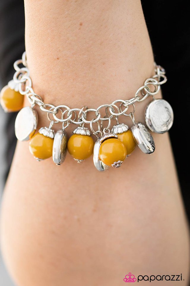 Paparazzi Bracelet ~ Something Old, Something New - Yellow