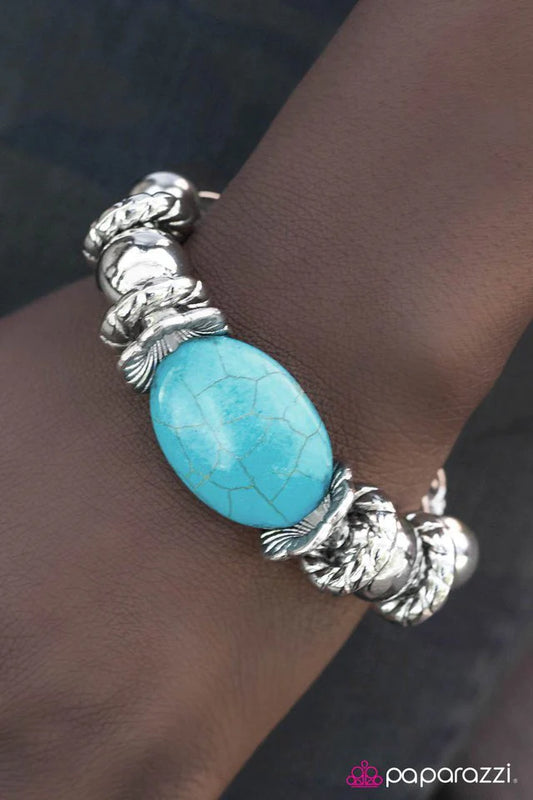 Paparazzi Bracelet ~ Stand My Ground - Blue