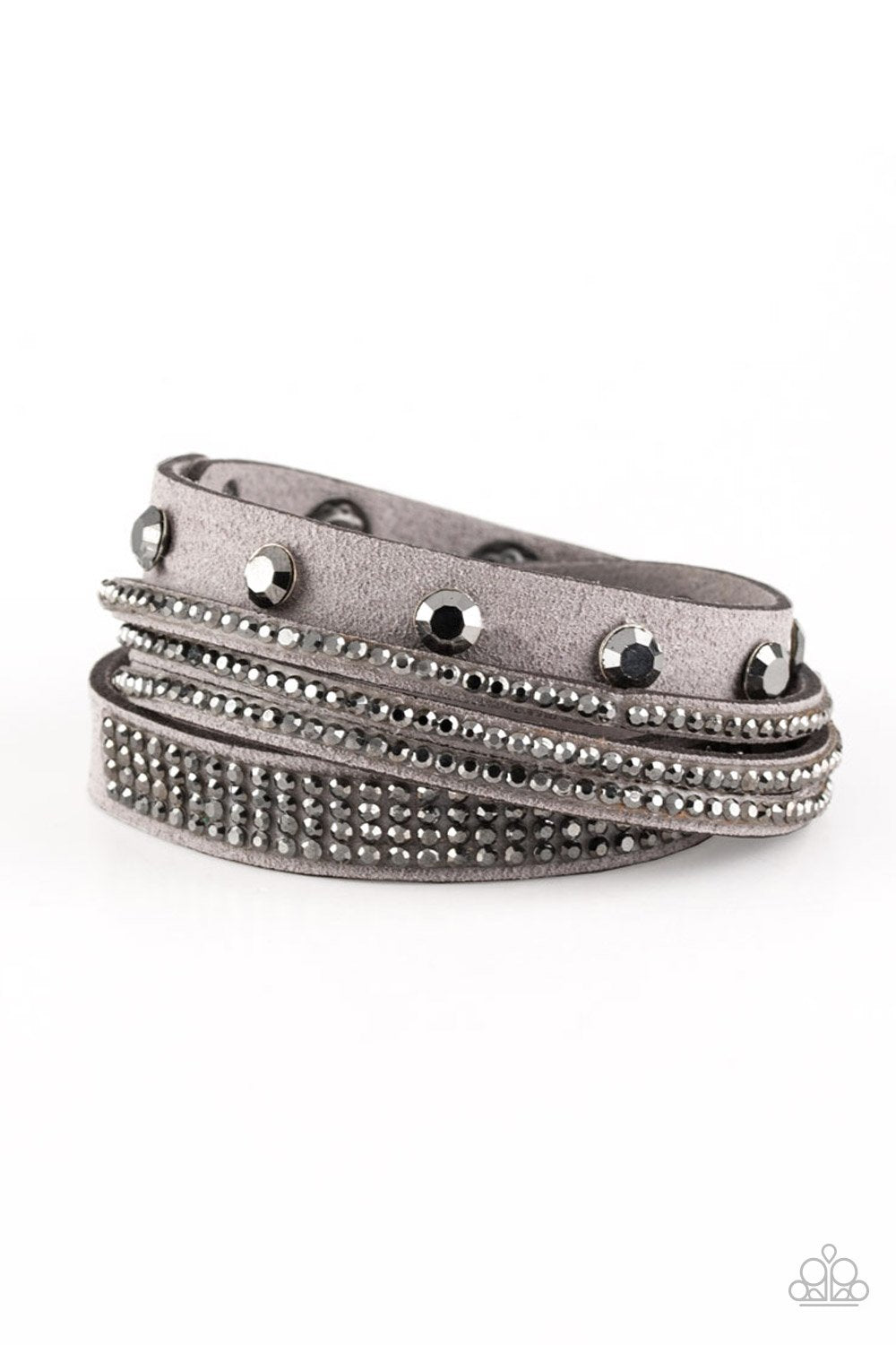 Paparazzi Bracelet ~ Totally Rockable - Silver