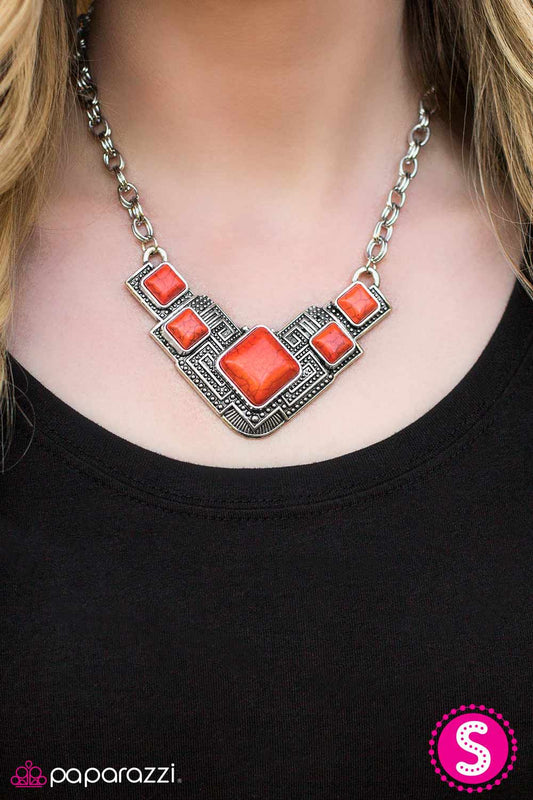 Paparazzi Necklace ~ Way To Make An EMPRESS-ion!  - Orange