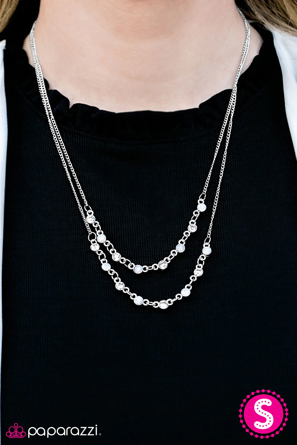 Paparazzi Necklace ~ FIERCEST Of Them All - White