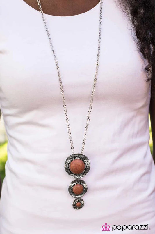 Paparazzi Necklace ~ Santa Fe Sophistication - Brown