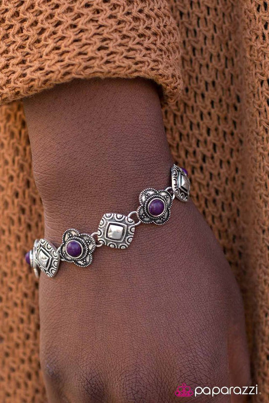 Paparazzi Bracelet ~ Dune Dancer - Purple