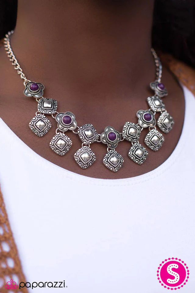 Paparazzi Necklace ~ Desert Muse - Purple