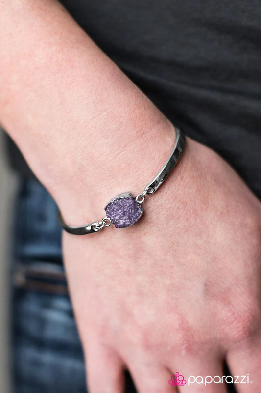 Paparazzi Bracelet ~ What A Druzy! - Purple