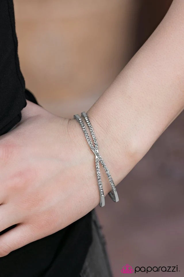 Paparazzi Bracelet ~ Thunderstorm - Silver