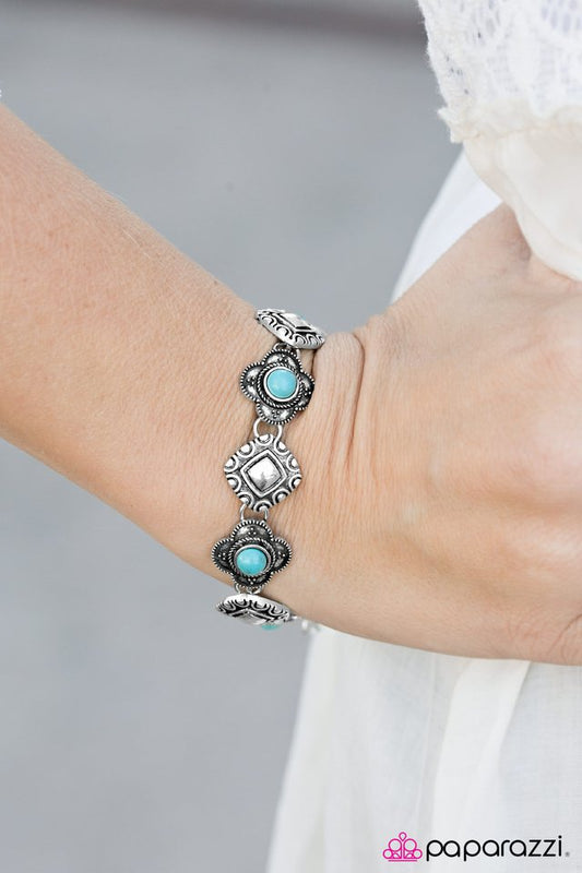 Paparazzi Bracelet ~ Dune Dancer - Blue