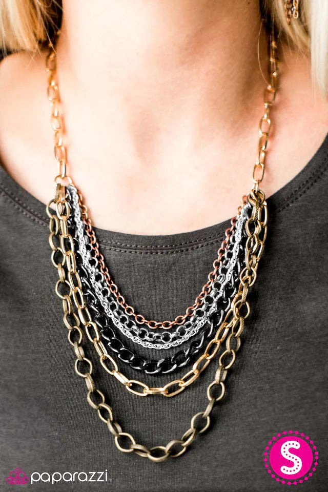 Paparazzi Necklace ~ Calm Before The Storm - Multi