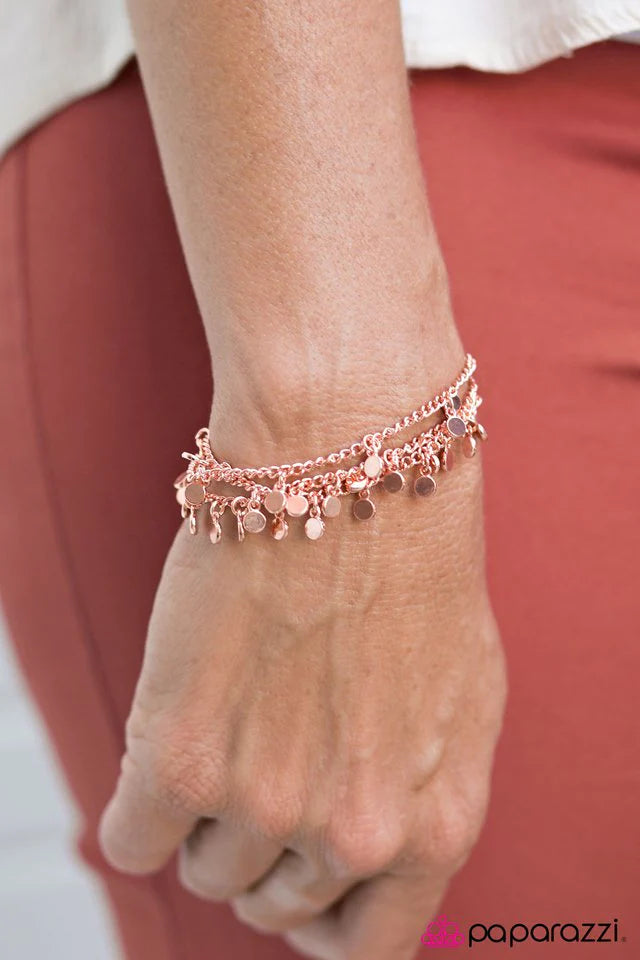 Paparazzi Bracelet ~ Perfect CHIME-ing - Copper