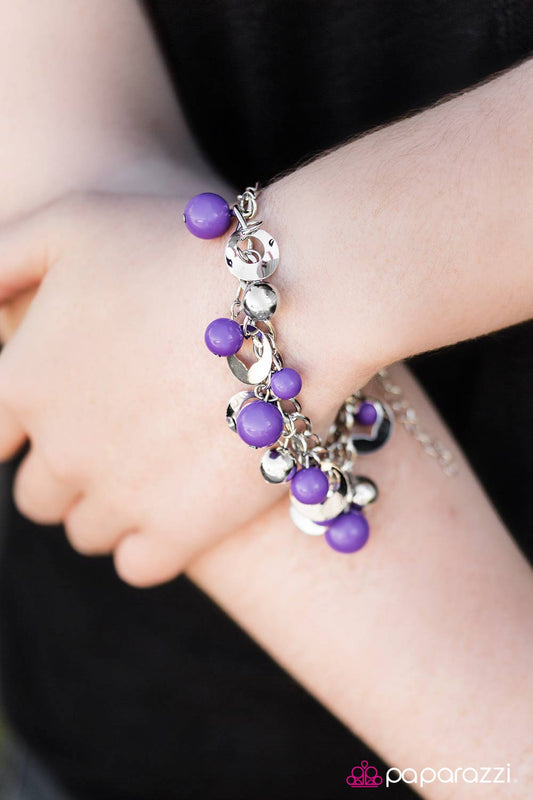 Paparazzi Bracelet ~ Match Made In Heaven - Purple