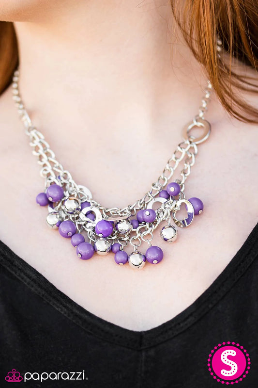 Paparazzi Necklace ~ The Matchmaker - Purple