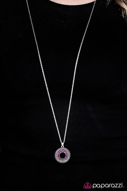 Paparazzi Necklace ~ BLING The Noise - Pink