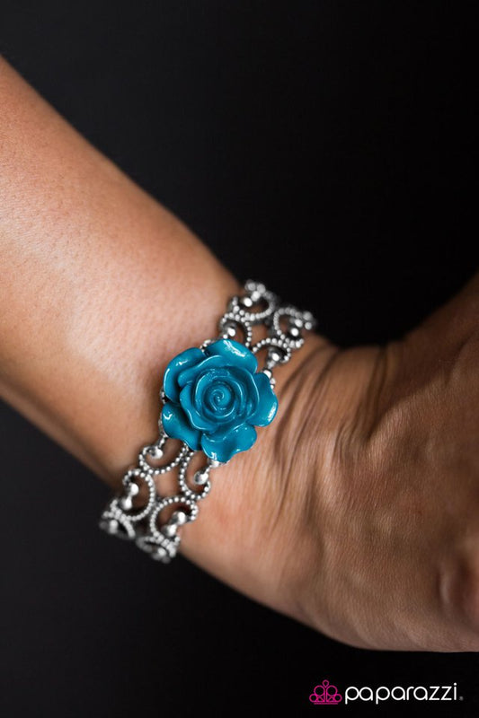 Paparazzi Bracelet ~ Botanical Bliss - Blue
