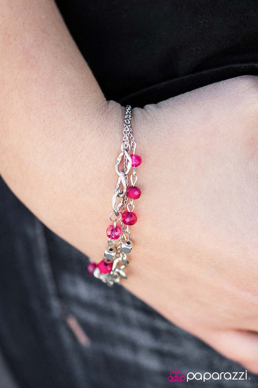 Paparazzi Bracelet ~ Serene Horizons - Pink