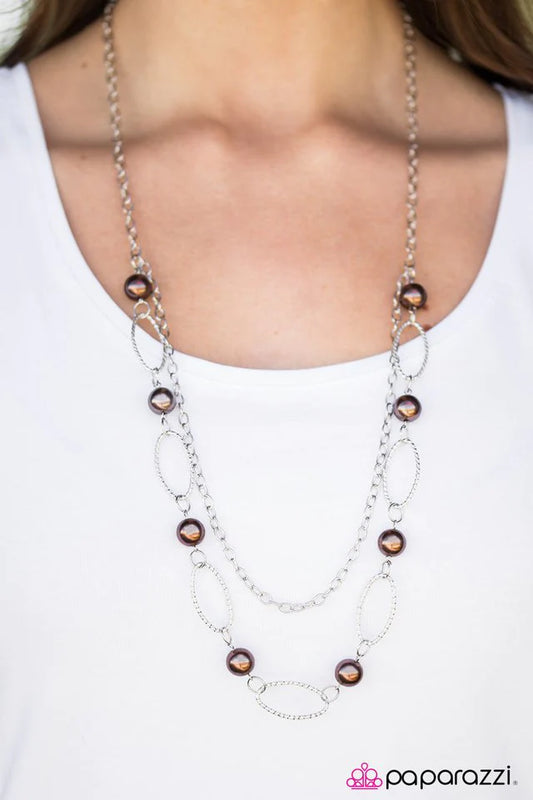 Paparazzi Necklace ~ Season Finale - Brown