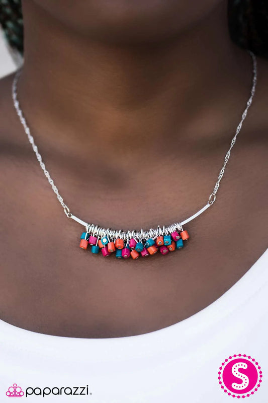 Collar Paparazzi ~ Cube Jive - Multicolor