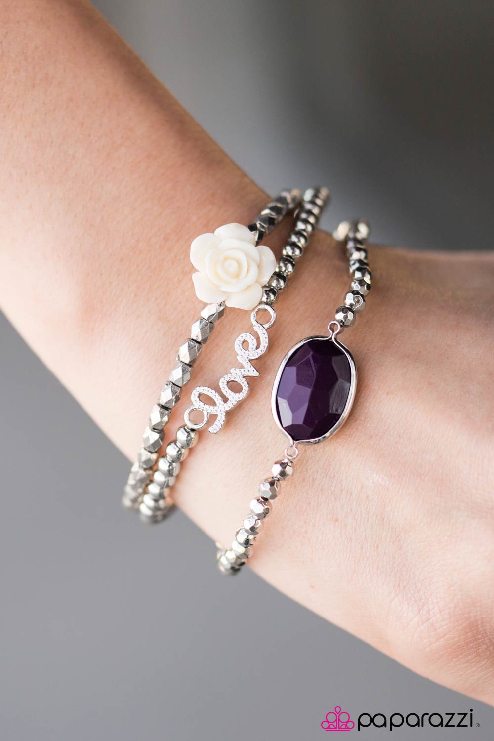 Paparazzi Bracelet ~ Victorian Vibrato - Purple