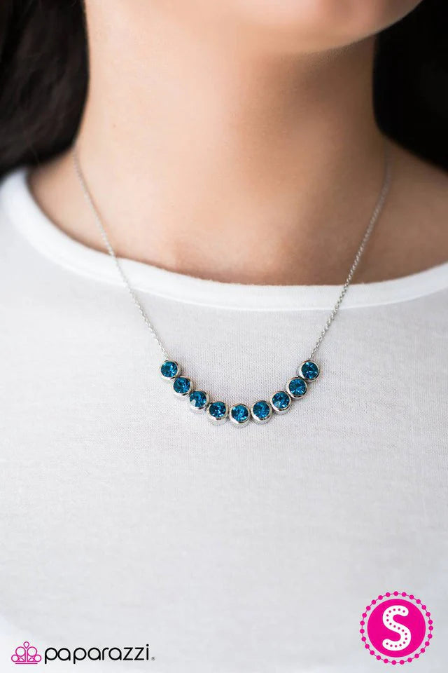 Paparazzi Necklace ~ City Skyline - Blue