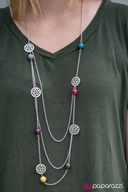 Paparazzi Necklace ~ Colorful Calamity  - Multi