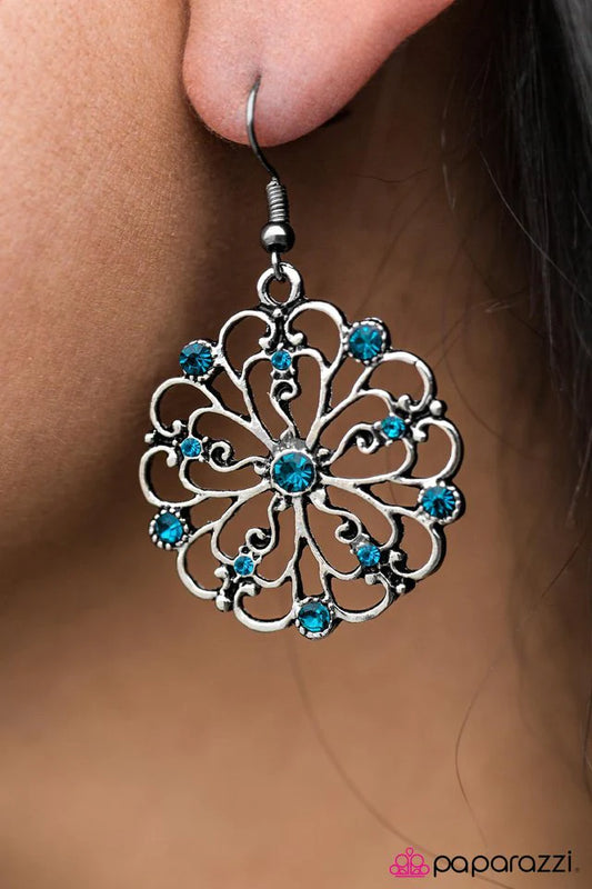 Paparazzi Earring ~ The County Fair - Blue