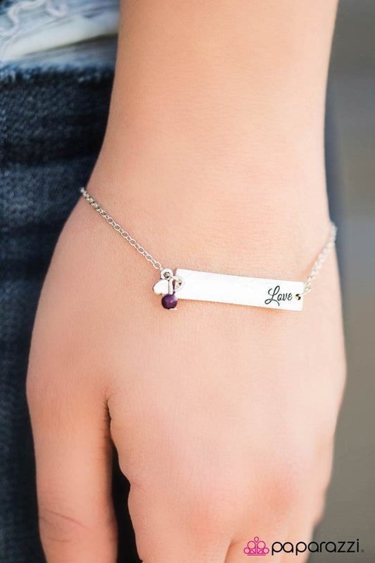 Paparazzi Bracelet ~ Love Can Build A Bridge - Purple