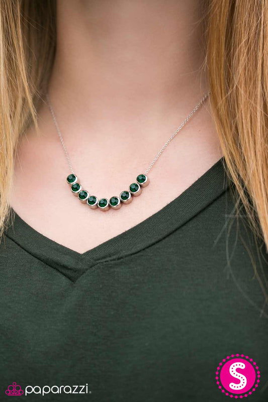 Paparazzi Necklace ~ City Skyline - Green