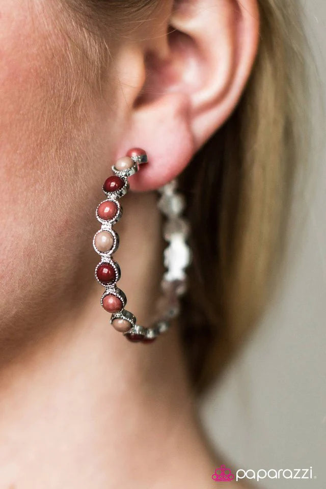 Paparazzi Earring ~ Rainbow Ridge - Multi