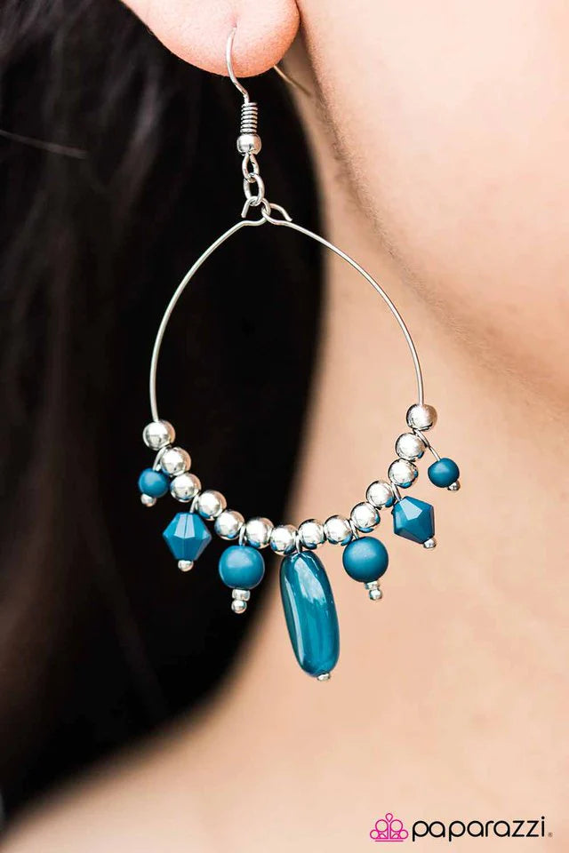 Paparazzi Earring ~ Sunset Shores - Blue