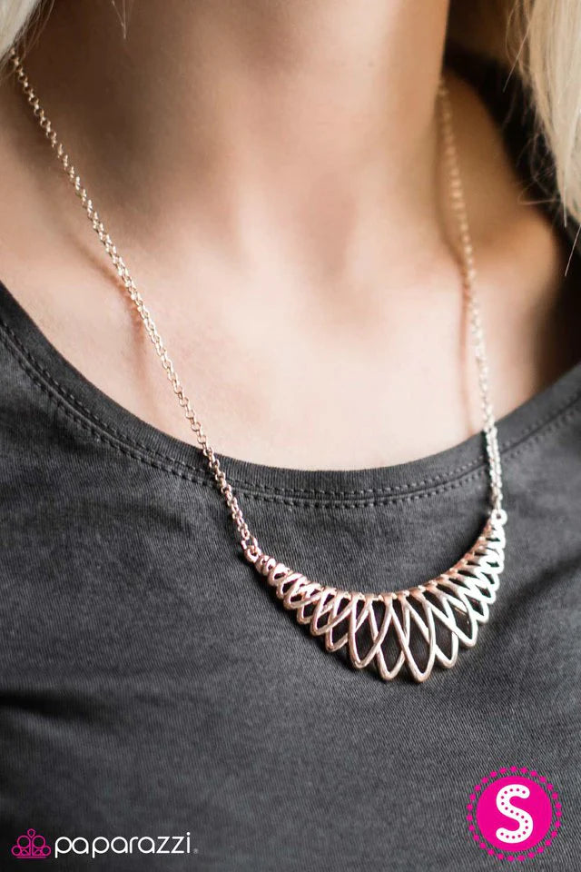 Paparazzi Necklace ~ Amazon Allure - Rose Gold – Paparazzi Jewelry 