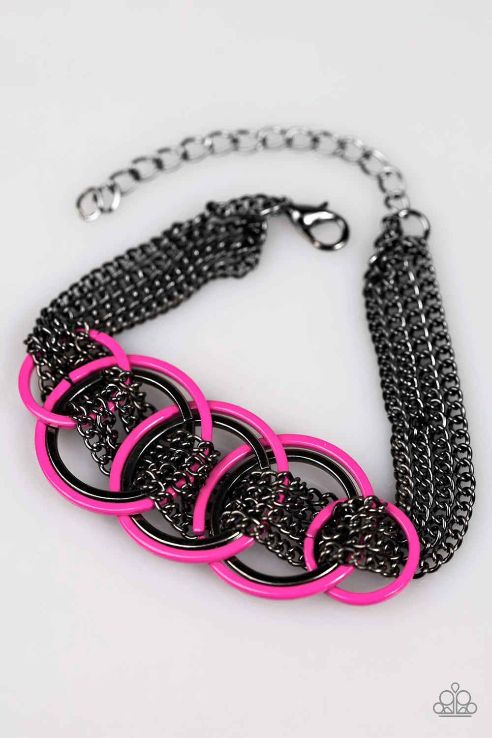 Pulsera Paparazzi ~ Revved Up - Rosa