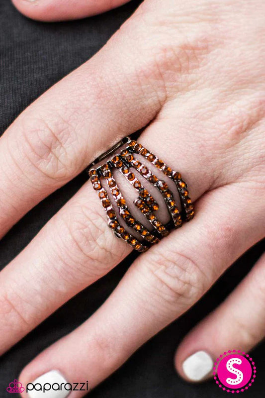 Paparazzi Ring ~ Stack Attack - Brown