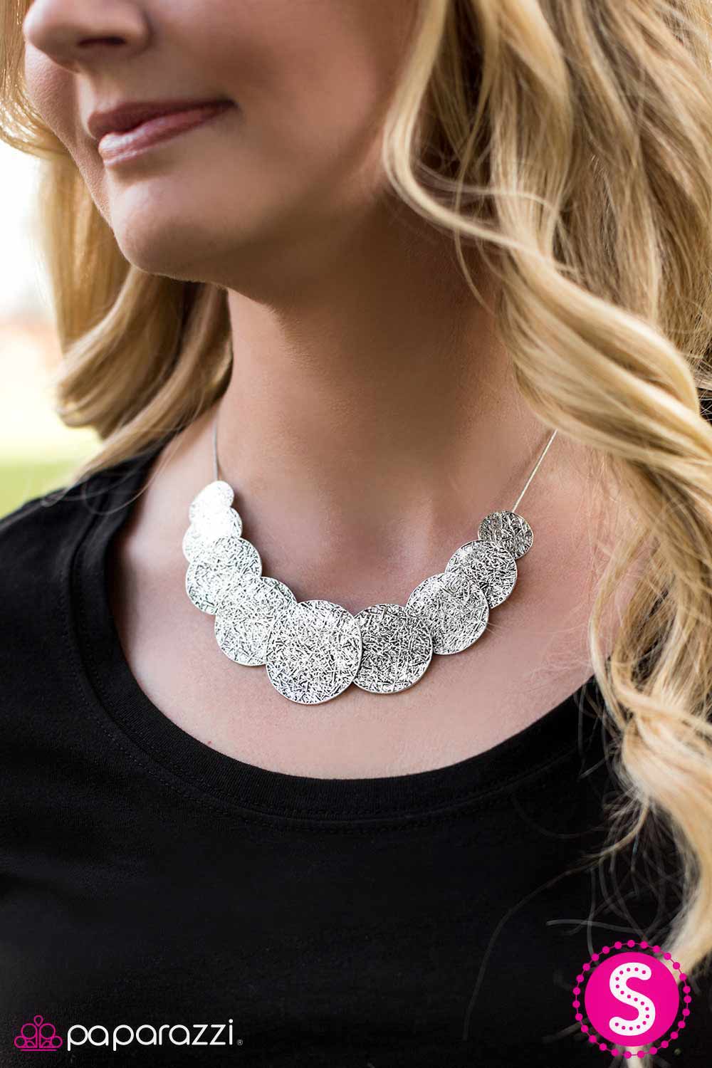 Paparazzi Necklace ~ Cave Rules - Silver