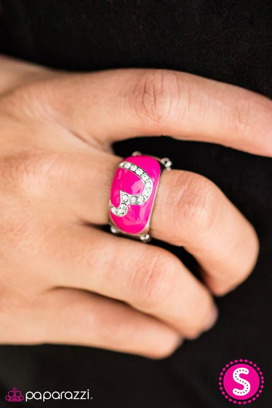 Anillo Paparazzi ~ Corazón sin miedo - Rosa