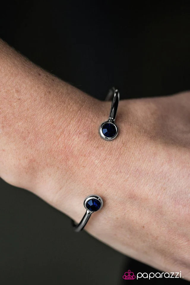 Pulsera Paparazzi ~ SHINE Todo SHINE - Azul