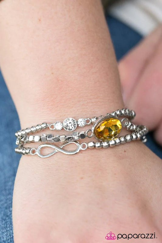 Paparazzi Bracelet ~ Greatest Luxury - Yellow