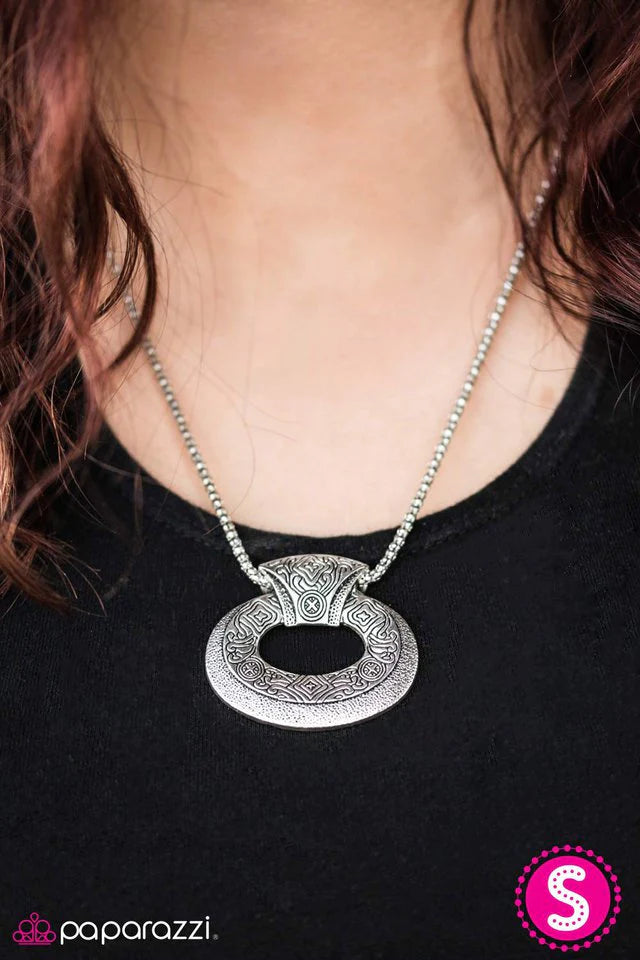 Paparazzi Necklace ~ Running Of The Bulls - Silver