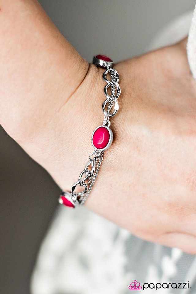 Paparazzi Bracelet ~ Pretty In Paris - Pink