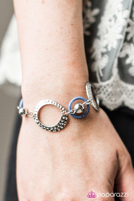 Paparazzi Bracelet ~ Disc Jockey - Blue