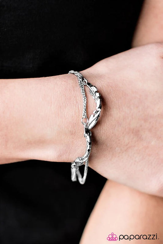 Pulsera Paparazzi ~ Sky Soul - Plata