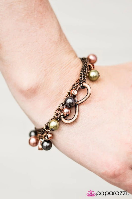 Pulsera Paparazzi ~ Mundo sin fin - Cobre