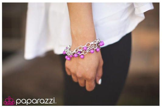 Paparazzi Bracelet ~ Links of Luxury - Purple
