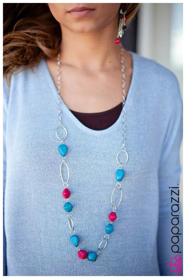 Paparazzi Necklace ~ Element of Surprise - Blue