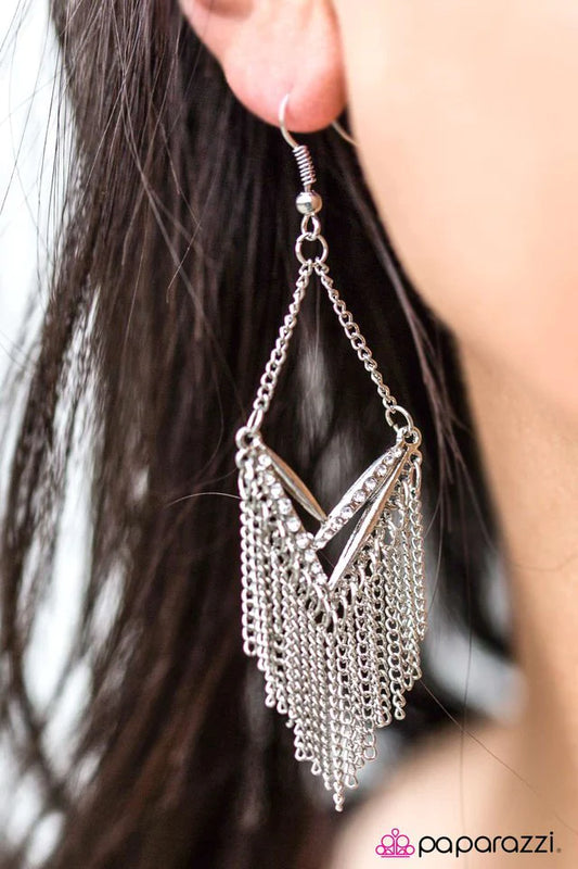 Paparazzi Earring ~ Own It! - Silver