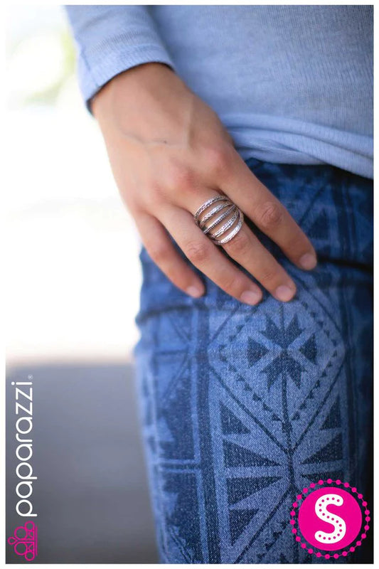 Paparazzi Ring ~ Banded Together - Silver