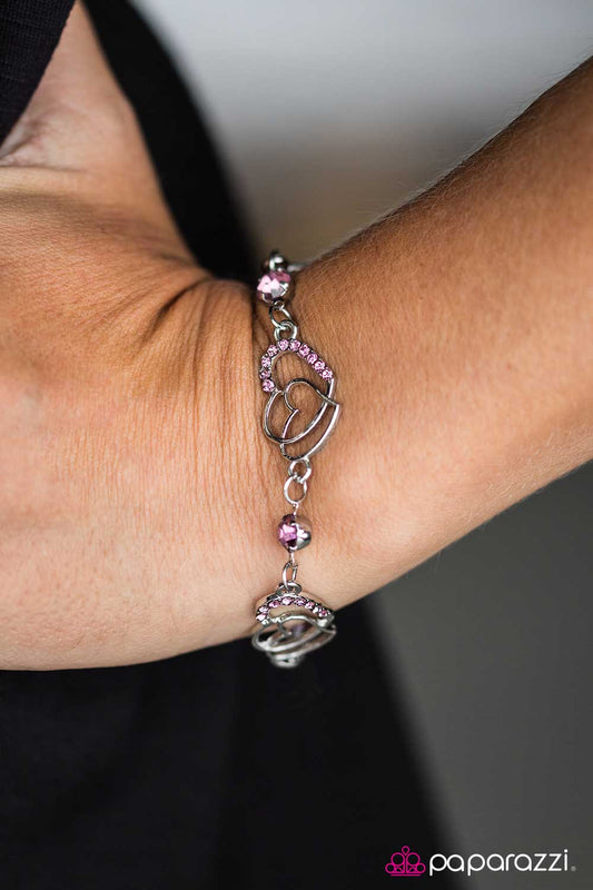 Paparazzi Bracelet ~ I Loved Her First - Pink