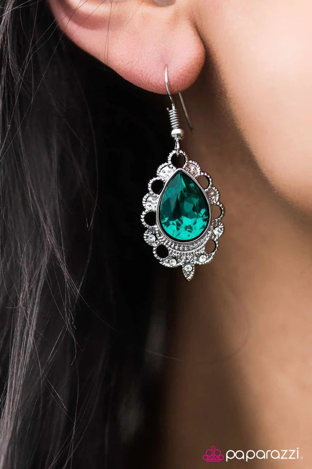 Paparazzi Earring ~ Classy Casanova - Blue