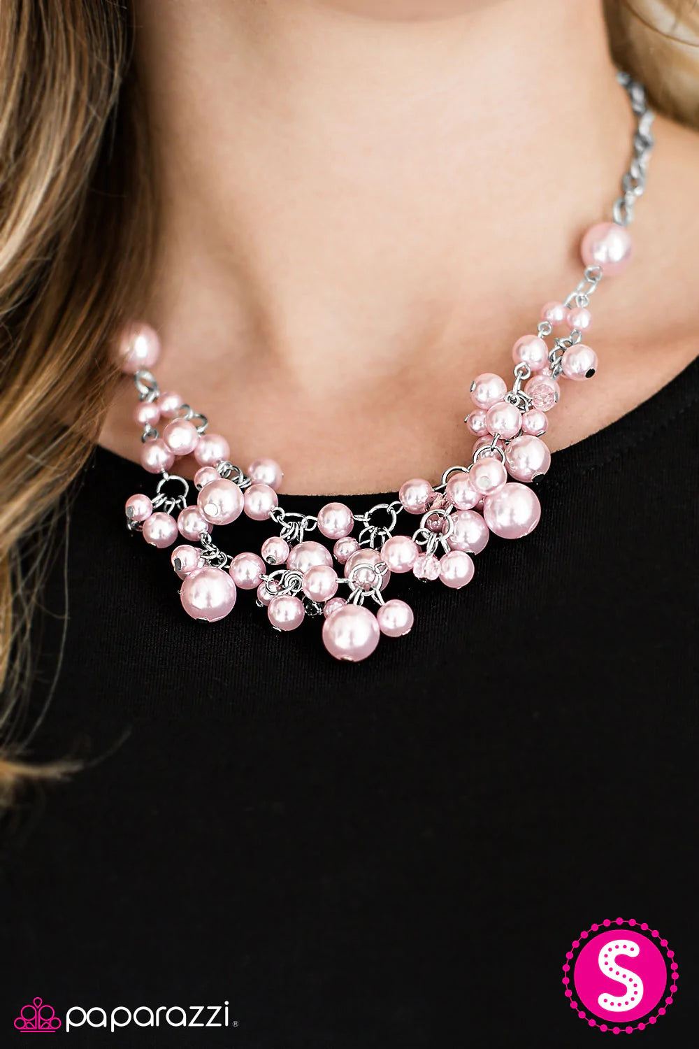 Paparazzi Necklace ~ I Can SEA Clearly Now - Pink