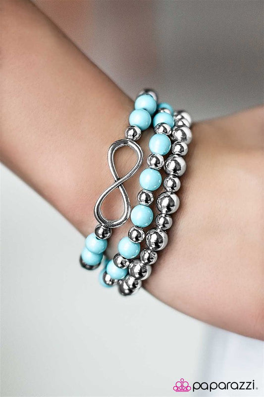 Paparazzi Bracelet ~ A Race Against Time - Blue