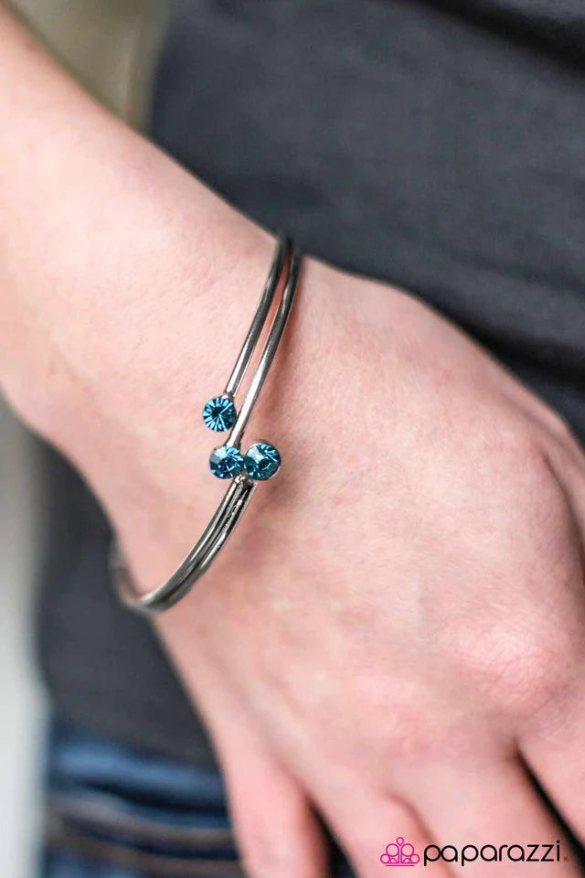 Pulsera Paparazzi ~ Starlight Sparkle - Azul