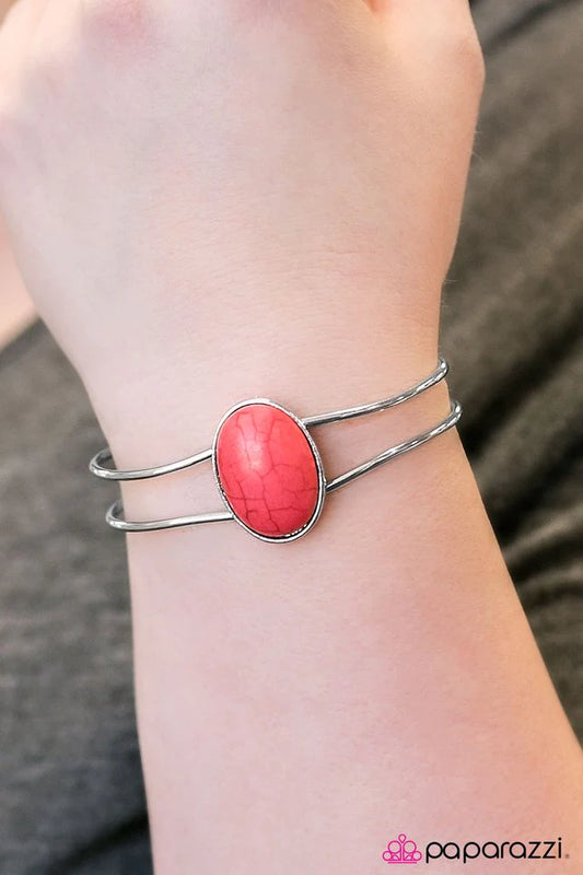 Pulsera Paparazzi ~ Desierto pintado - Naranja